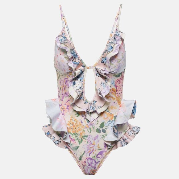 NWT ZIMMERMANN HALLIDAY WATERFALL FRILL One Piece Swimsuit - Picture 2 of 9